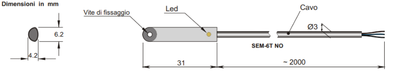 Bild på SEM-6T NO från Censit i kategori Cylindergivare